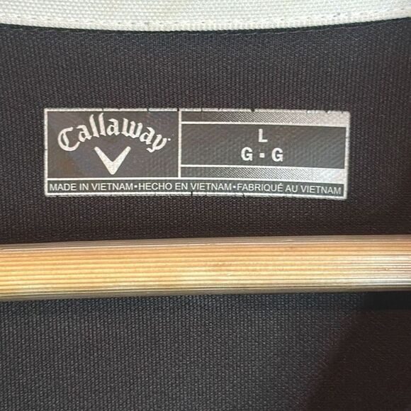 Callaway Mens Black Golf Polo size L Large Short Sleeve - Picture 5 of 7